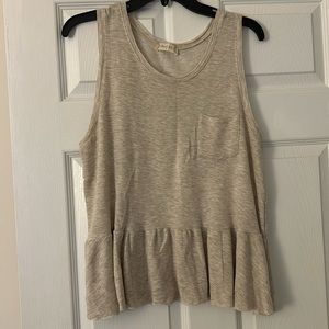 Peplum Pocket Swing Tank